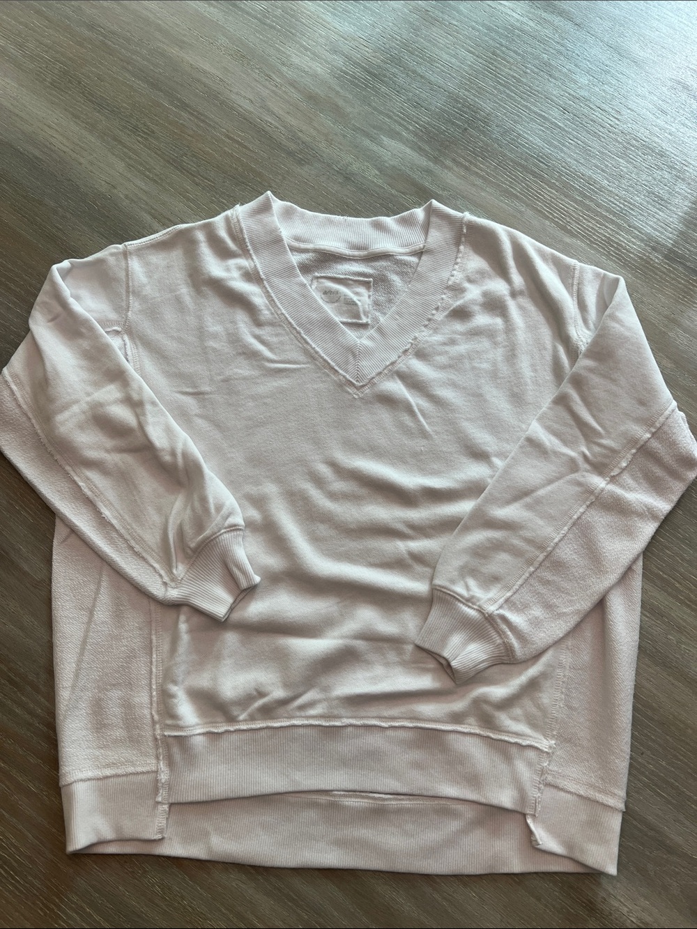 aerie Women's V-Neck Lightweight Sweater — Light Pink